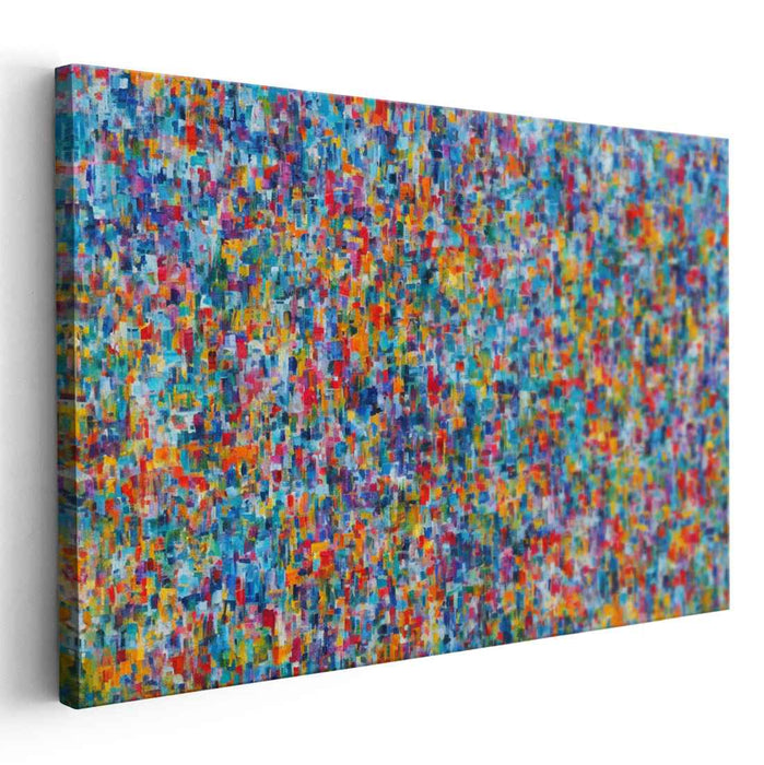 Abstract Color Cadence: Abstract Expressionist Color Symphony Canvas Art Print