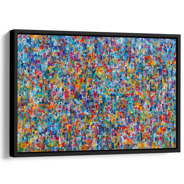 Abstract Color Cadence: Abstract Expressionist Color Symphony Canvas Art Print