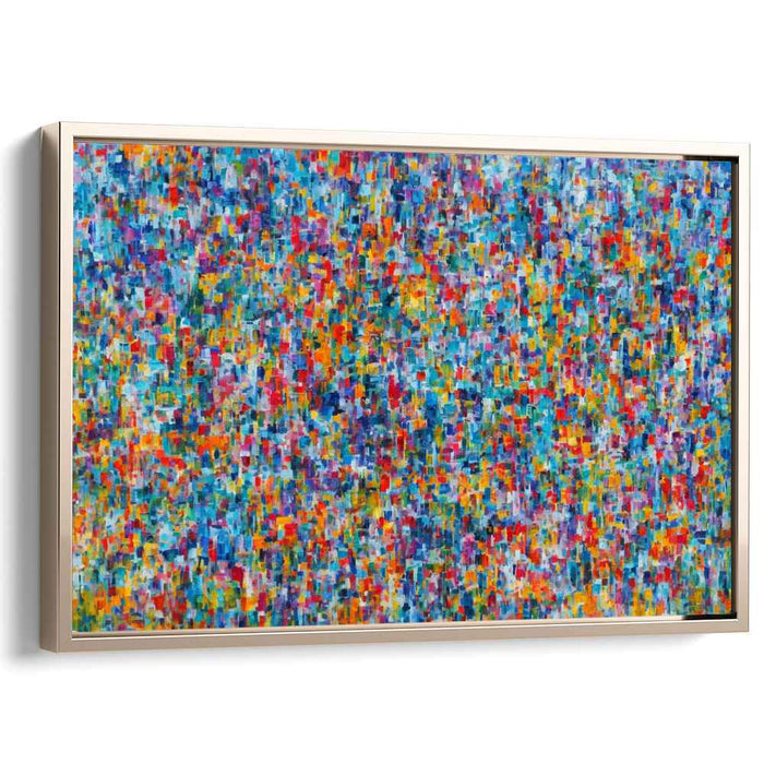 Abstract Color Cadence: Abstract Expressionist Color Symphony Canvas Art Print