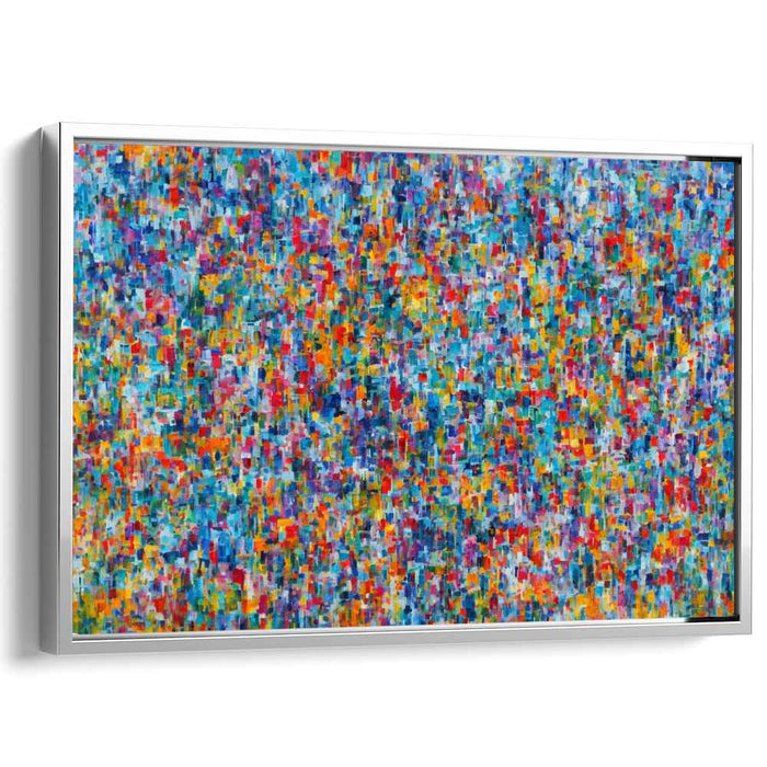 Abstract Color Cadence: Abstract Expressionist Color Symphony Canvas Art Print