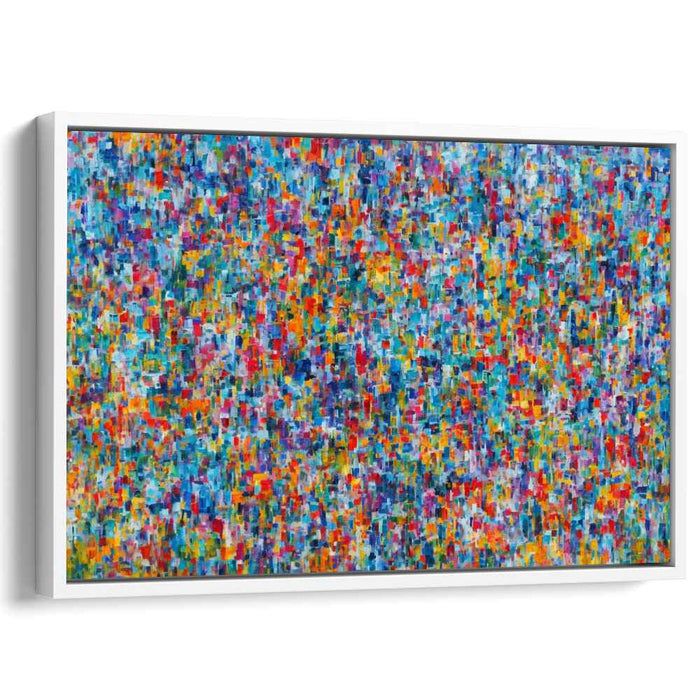 Abstract Color Cadence: Abstract Expressionist Color Symphony Canvas Art Print
