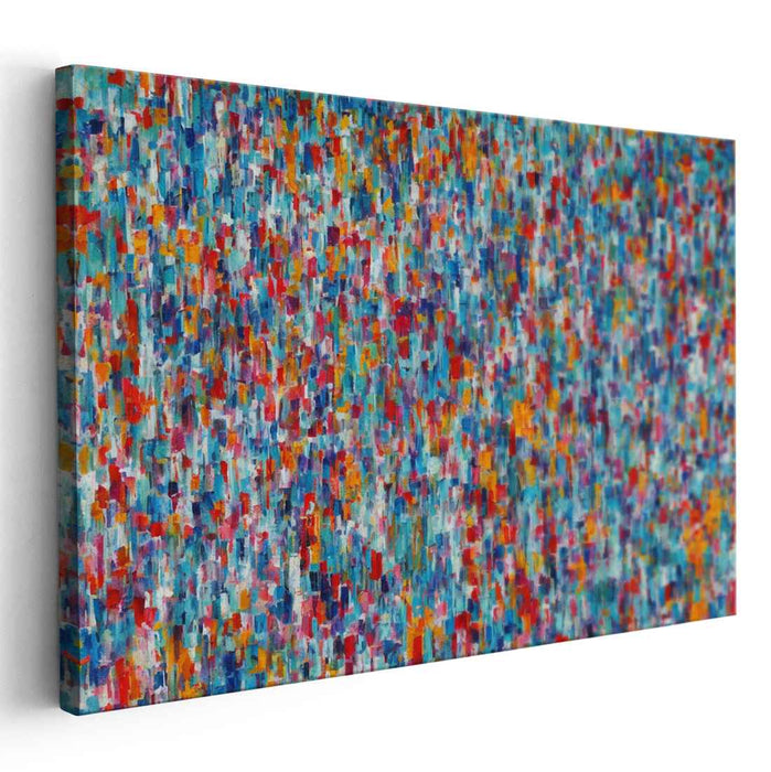 Color Swirls Symphony: Abstract Expressionist Color Symphony Canvas Art Print
