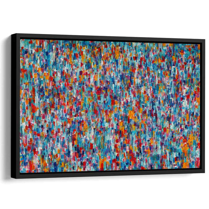 Color Swirls Symphony: Abstract Expressionist Color Symphony Canvas Art Print