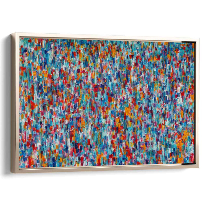 Color Swirls Symphony: Abstract Expressionist Color Symphony Canvas Art Print