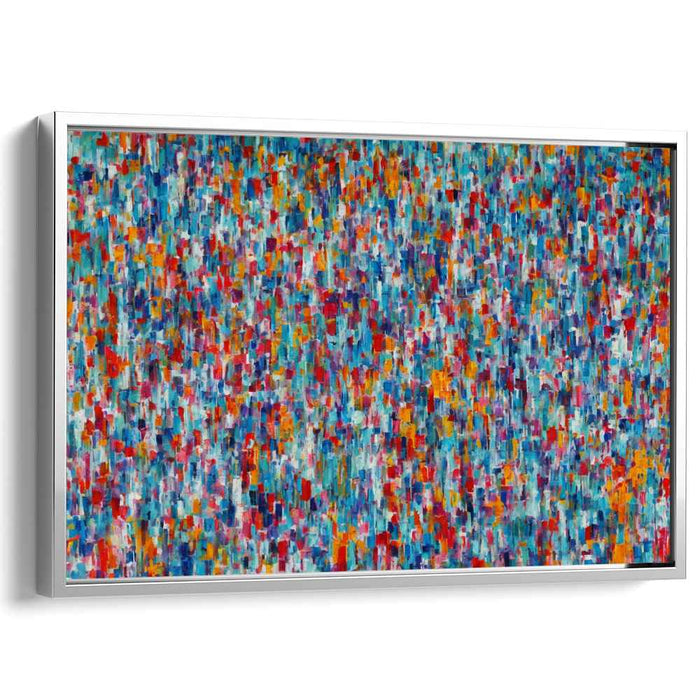 Color Swirls Symphony: Abstract Expressionist Color Symphony Canvas Art Print