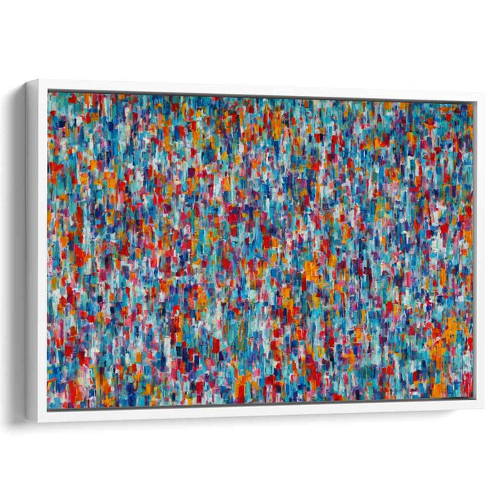 Color Swirls Symphony: Abstract Expressionist Color Symphony Canvas Art Print
