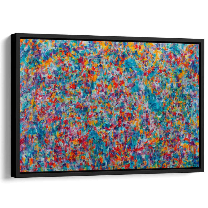 Chaos in Technicolor: Vivid Abstract Expressionist Canvas Art