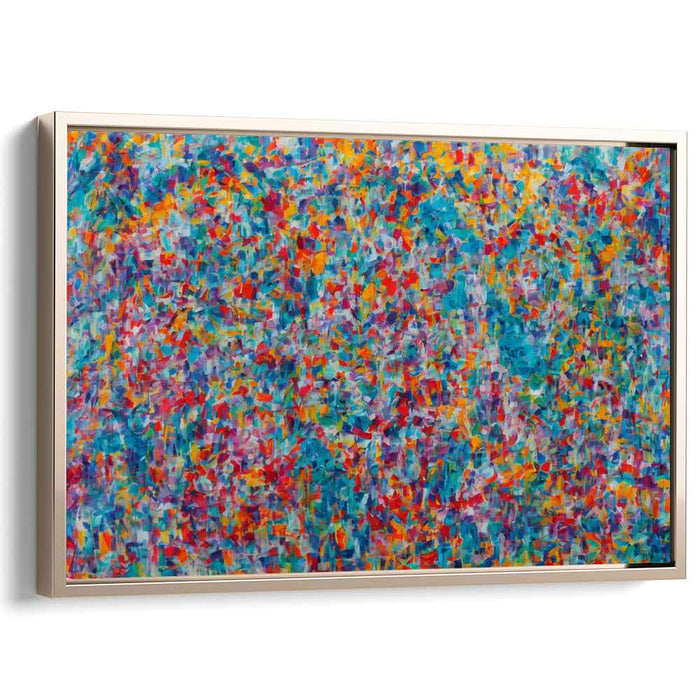 Chaos in Technicolor: Vivid Abstract Expressionist Canvas Art