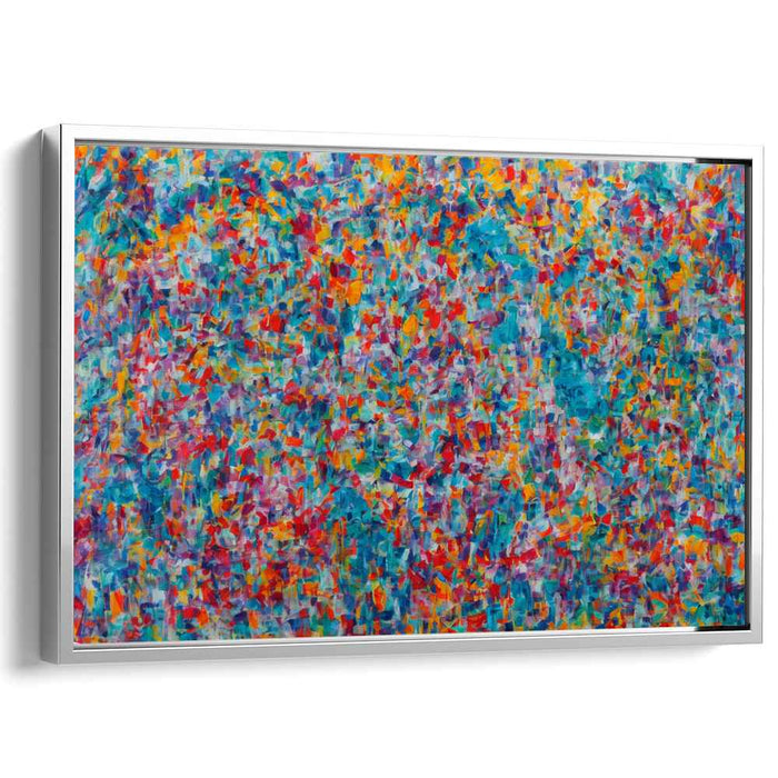 Chaos in Technicolor: Vivid Abstract Expressionist Canvas Art