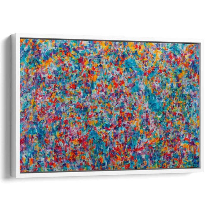 Chaos in Technicolor: Vivid Abstract Expressionist Canvas Art