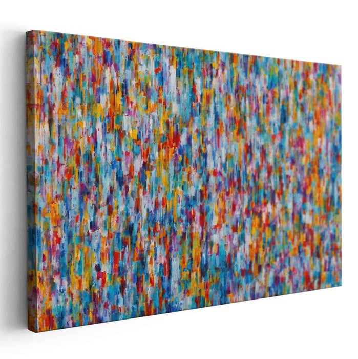 Abstract Expressionist Symphony: Abstract Expressionist Color Symphony Canvas Art Print