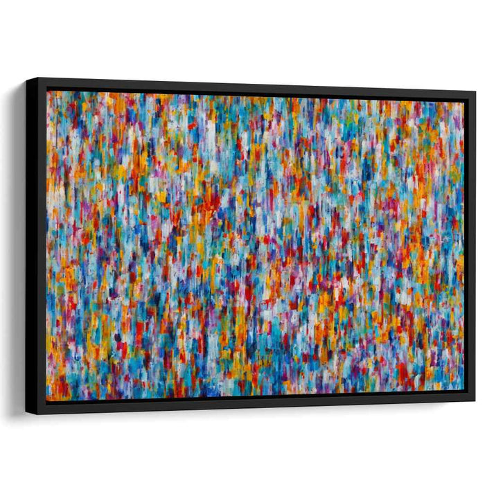 Abstract Expressionist Symphony: Abstract Expressionist Color Symphony Canvas Art Print