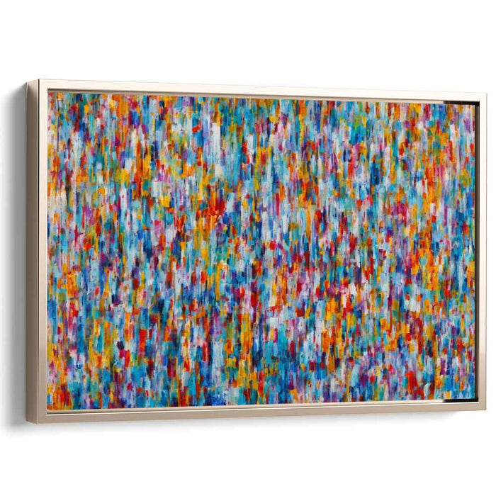 Abstract Expressionist Symphony: Abstract Expressionist Color Symphony Canvas Art Print