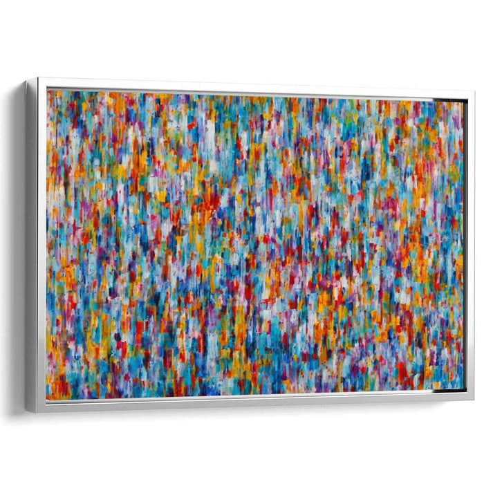 Abstract Expressionist Symphony: Abstract Expressionist Color Symphony Canvas Art Print