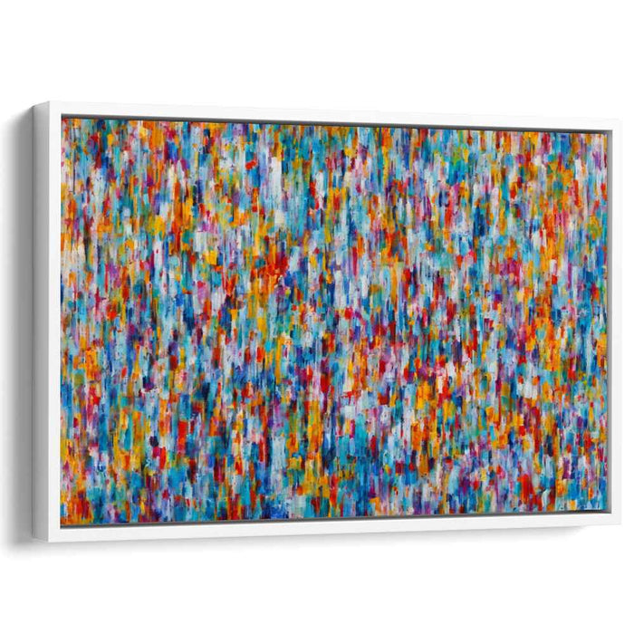 Abstract Expressionist Symphony: Abstract Expressionist Color Symphony Canvas Art Print