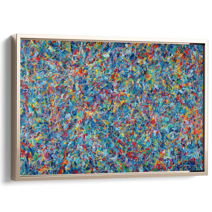 Chaos Unfolds: Abstract Expressionist Explosion of Color Canvas Art