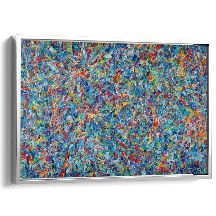 Chaos Unfolds: Abstract Expressionist Explosion of Color Canvas Art