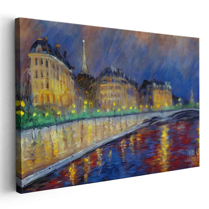 Parisian Nights: Illuminated Reflections on the Seine