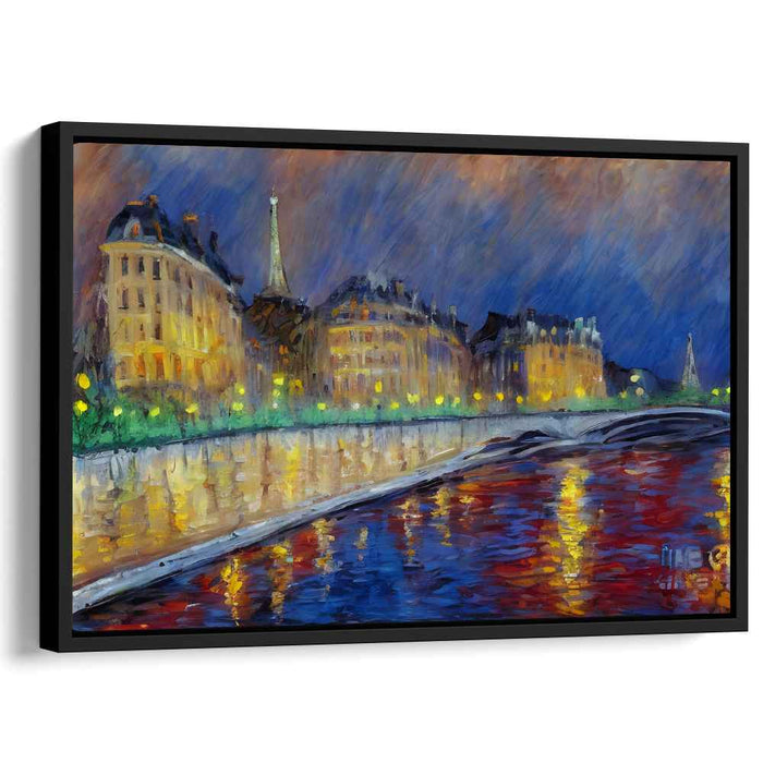 Parisian Nights: Illuminated Reflections on the Seine