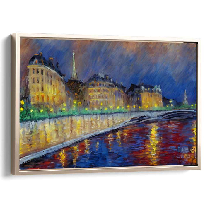 Parisian Nights: Illuminated Reflections on the Seine