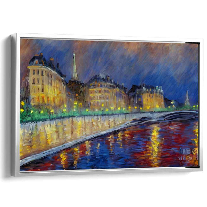 Parisian Nights: Illuminated Reflections on the Seine