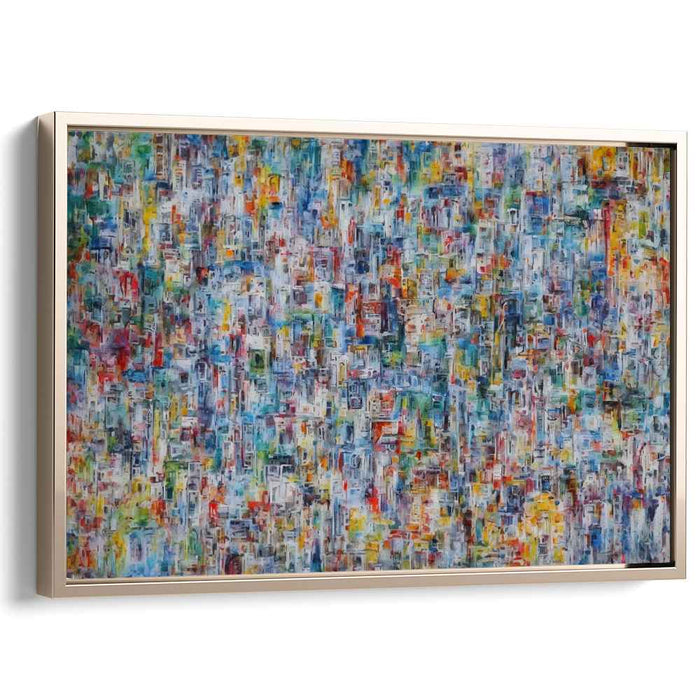 Color Meltdown: Abstract Expressionist Multicolor Canvas Art Print