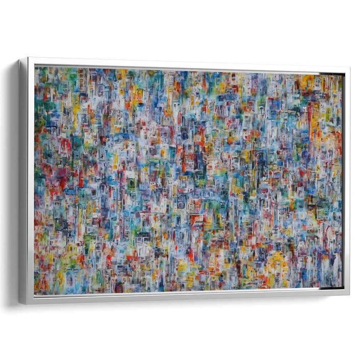 Color Meltdown: Abstract Expressionist Multicolor Canvas Art Print