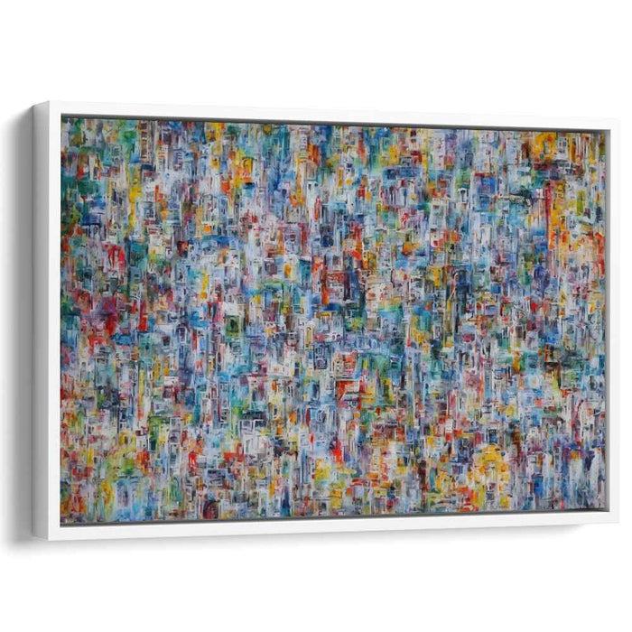 Color Meltdown: Abstract Expressionist Multicolor Canvas Art Print