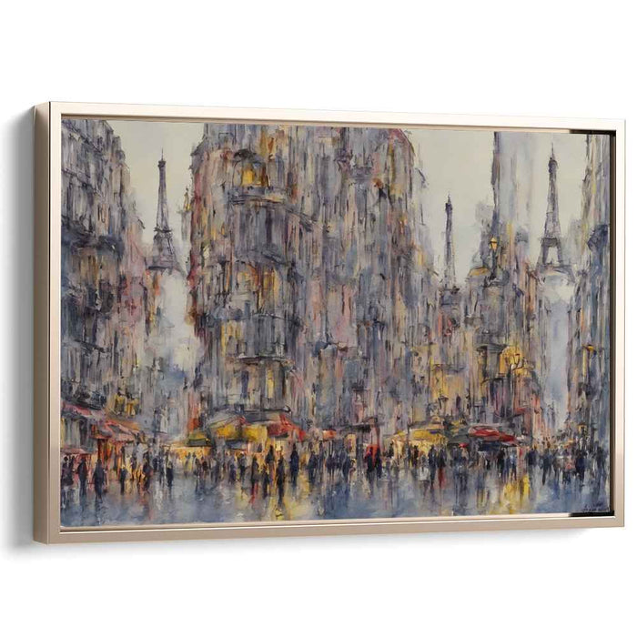 Urban Impression Elevation: Impressionist Cityscape with Eiffel Tower