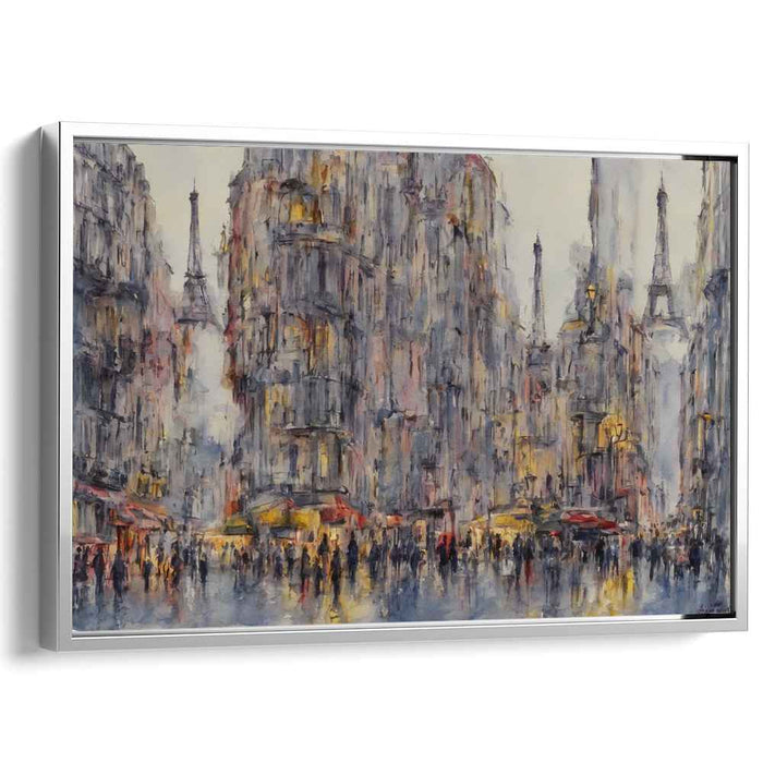 Urban Impression Elevation: Impressionist Cityscape with Eiffel Tower