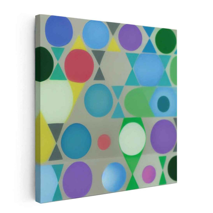 Geometric Play: Modernist Color Block Canvas Art