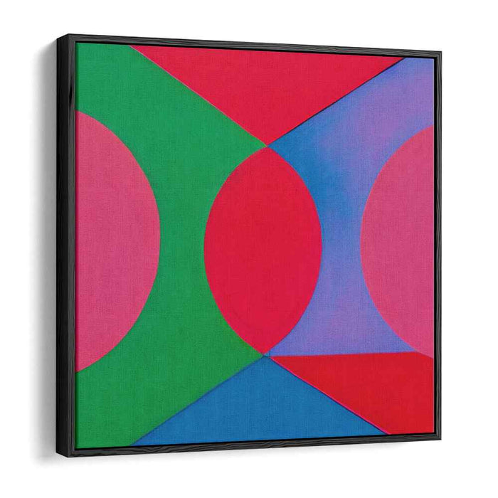 Uncharted Polygon Symphony: Geometric Abstract Canvas Art Print