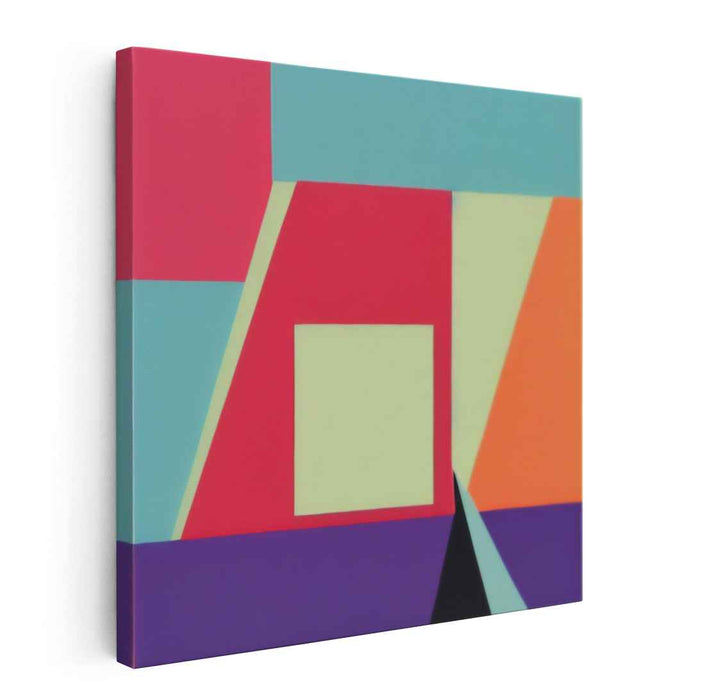 Daring Spectrum Shift: Bold Abstract Canvas Art Print