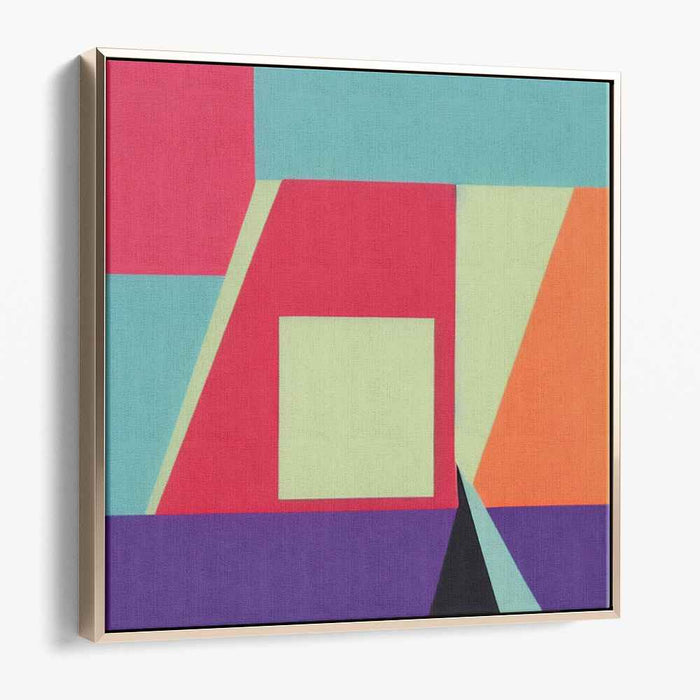 Daring Spectrum Shift: Bold Abstract Canvas Art Print