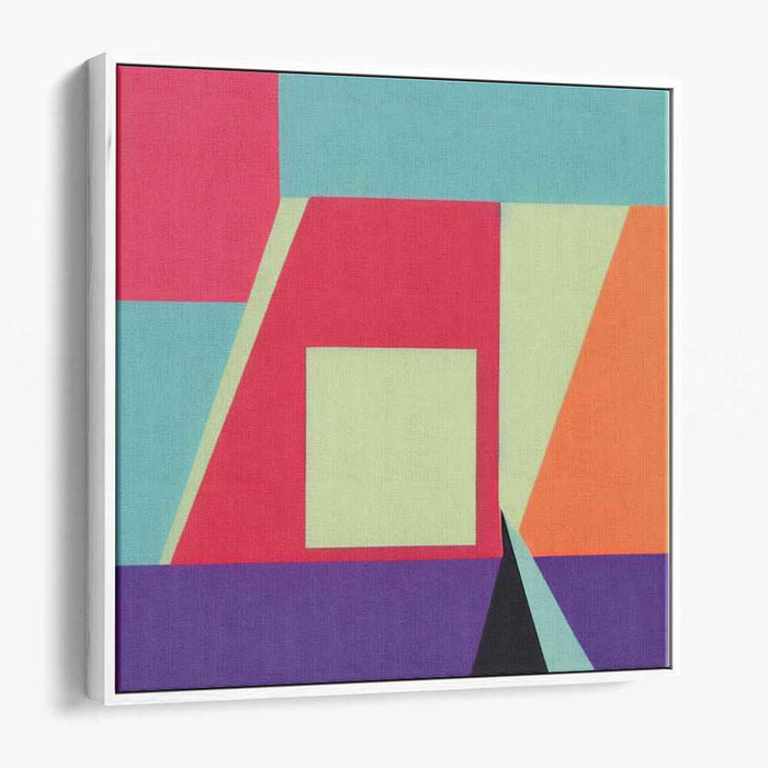 Daring Spectrum Shift: Bold Abstract Canvas Art Print