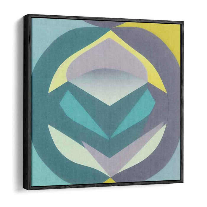 Whispers of Euphoria: Teal and Lavender Abstract Canvas Art