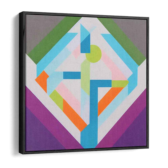 Abstract Modernism Essence: Vibrant Abstract Modernist Canvas Art Print