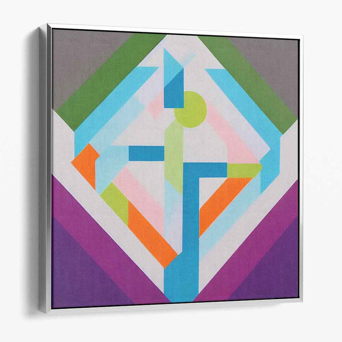 Abstract Modernism Essence: Vibrant Abstract Modernist Canvas Art Print