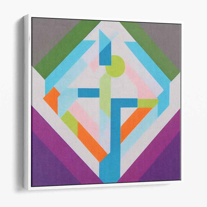 Abstract Modernism Essence: Vibrant Abstract Modernist Canvas Art Print