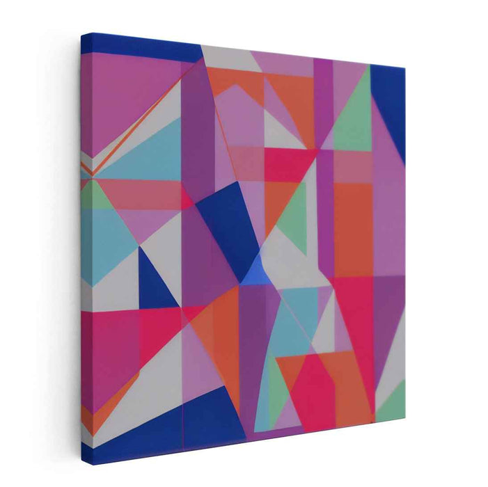Shape Melodies: A Symphony of Colorful Shapes Canvas Art Print