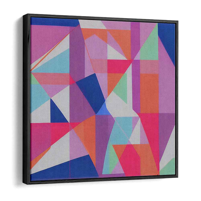Shape Melodies: A Symphony of Colorful Shapes Canvas Art Print