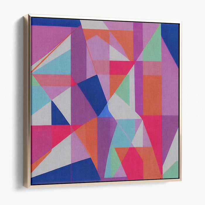 Shape Melodies: A Symphony of Colorful Shapes Canvas Art Print