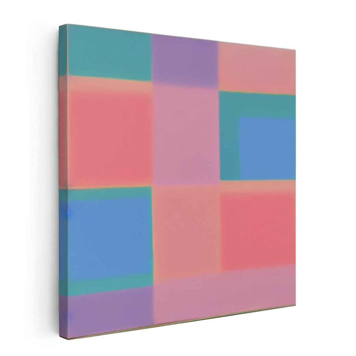 Chalky Horizon Canvas: Pastel Color Field Canvas Art Print