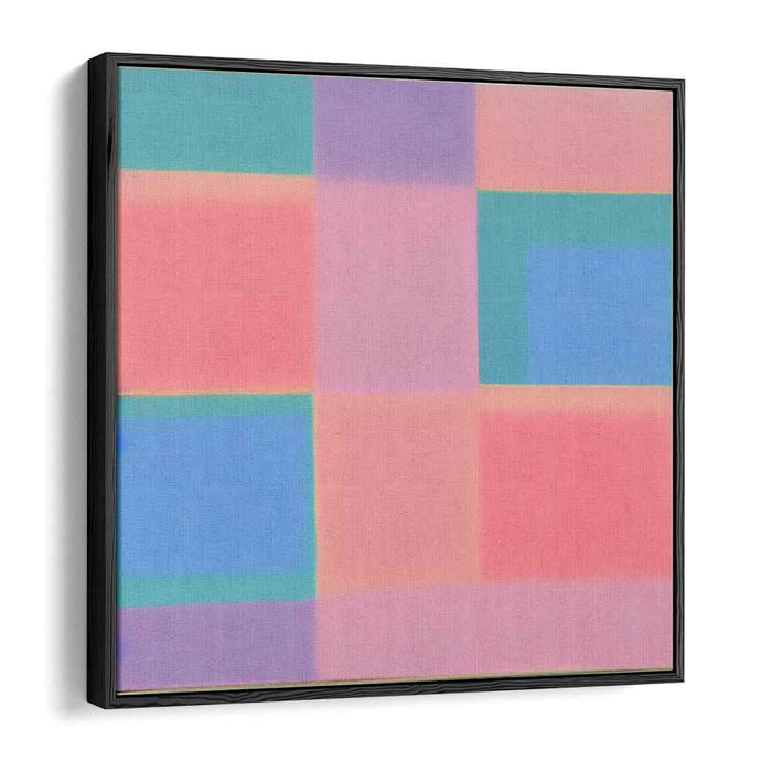 Chalky Horizon Canvas: Pastel Color Field Canvas Art Print