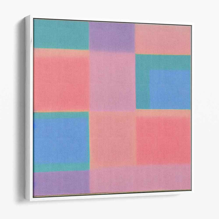 Chalky Horizon Canvas: Pastel Color Field Canvas Art Print