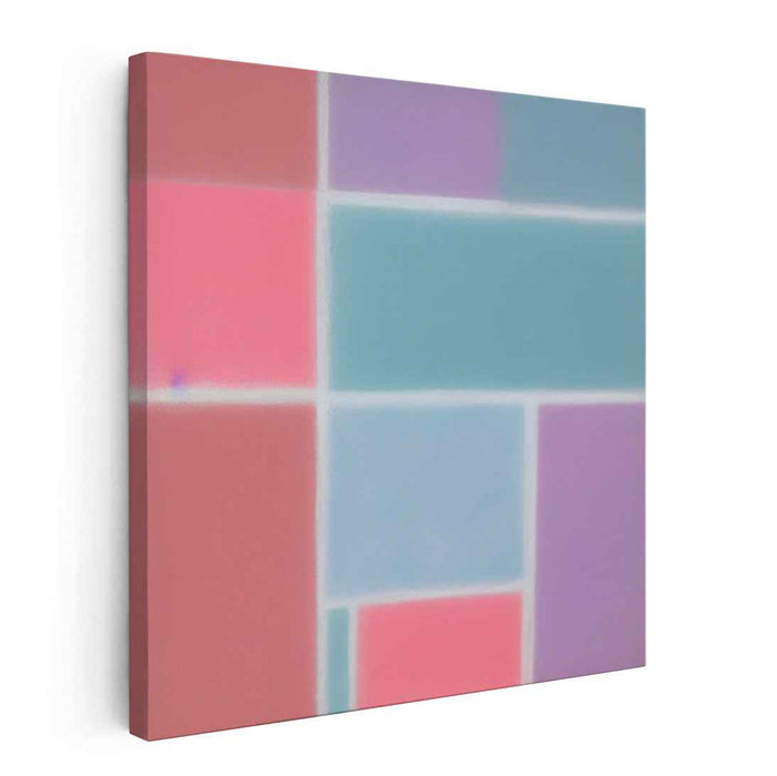 Structured Abstraction: Geometric Minimalist Canvas Art Print