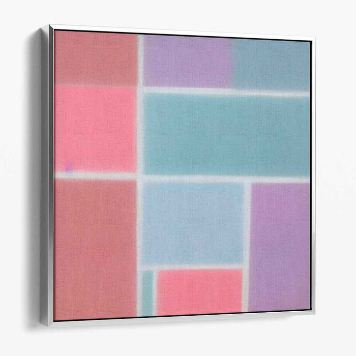 Structured Abstraction: Geometric Minimalist Canvas Art Print