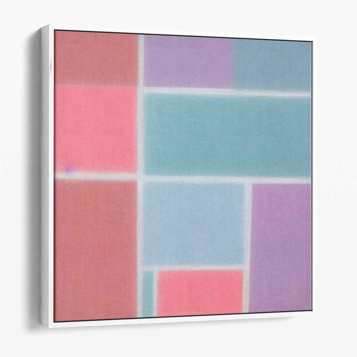 Structured Abstraction: Geometric Minimalist Canvas Art Print