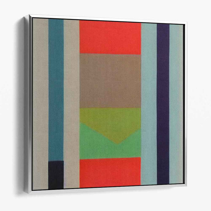 Vivid Spectrum Symphony: Bold Abstract Color Field Canvas Art