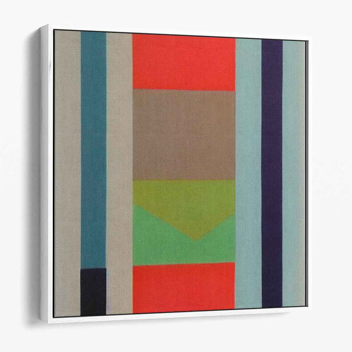 Vivid Spectrum Symphony: Bold Abstract Color Field Canvas Art